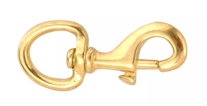 Campbell T7625114 Bolt Snap, 3/4 in, 70 lb Working Load, Bronze, Polished