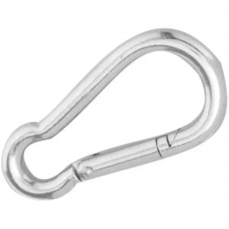 Campbell T7645036 Spring Snap Link, 0.42 in Snap Opening, 3.17 in L Dimensions, 7/16 in, 200 lb Working Load, Steel, Pack of 10