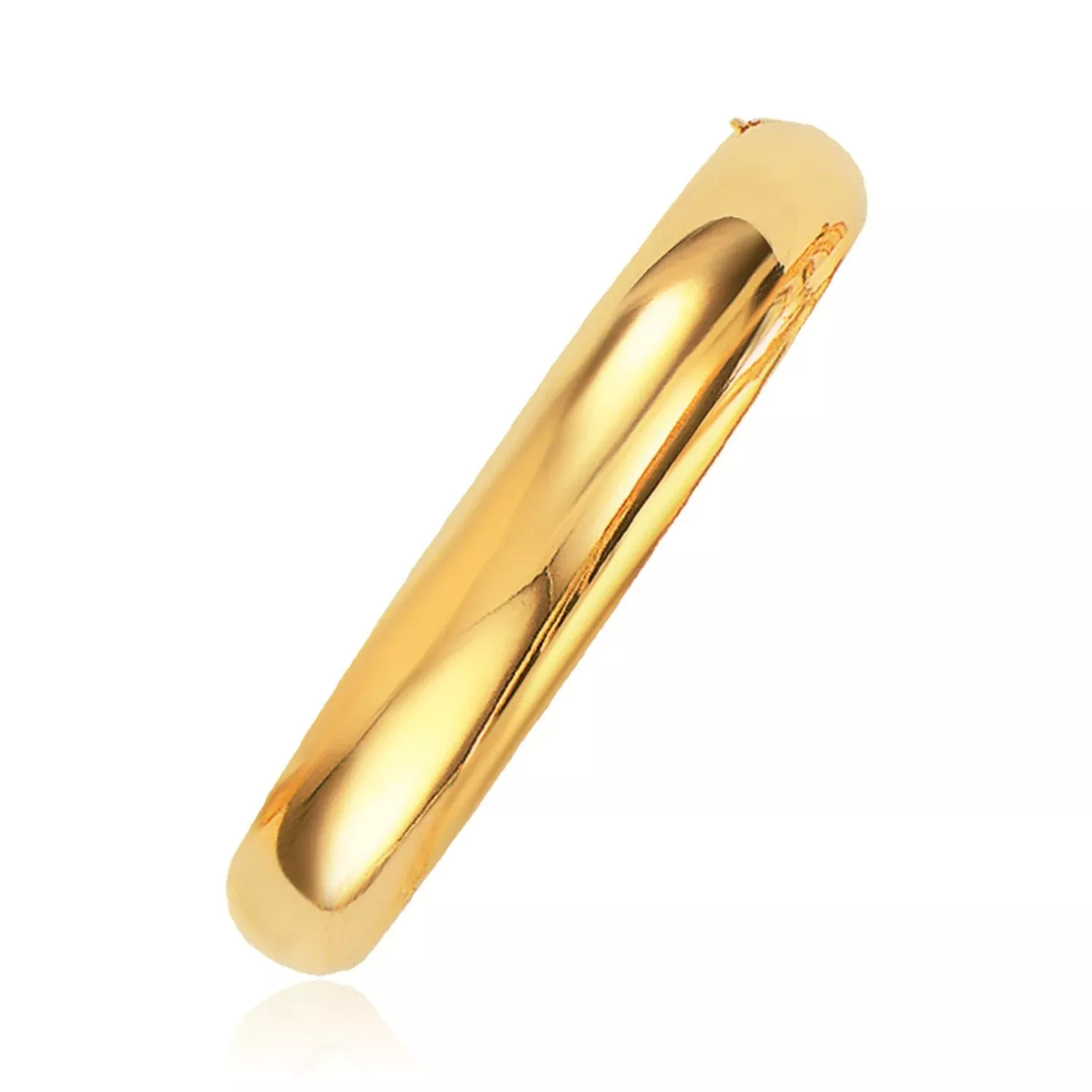 Classic Bangle in 14k Yellow Gold (10.0mm)