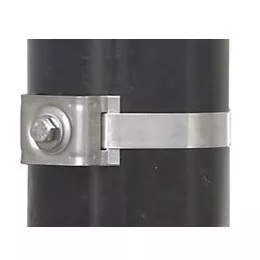 D02299 - Single bolt flared leg SS Brack-It only. 3/4in slot