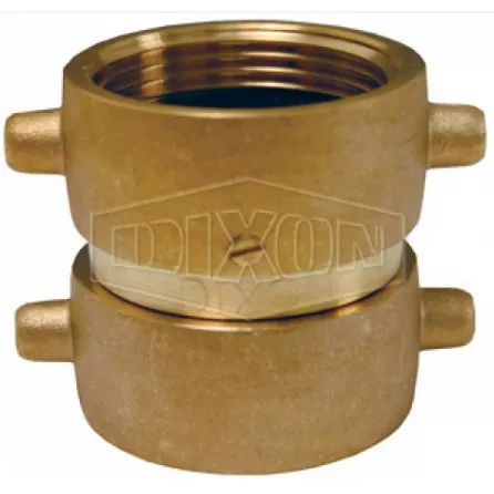 DFP1515F - Double Female Swivel Pin Lug Brass