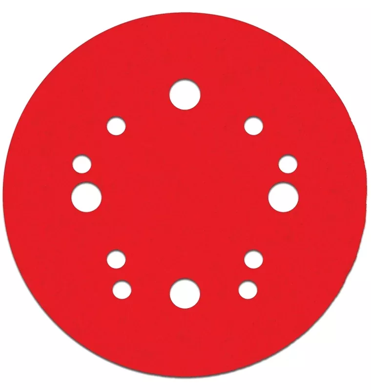 Diablo DCD050100H04G Sanding Disc, 5 in Dia, 100 Grit, Medium, Ceramic Abrasive, 12-Hole