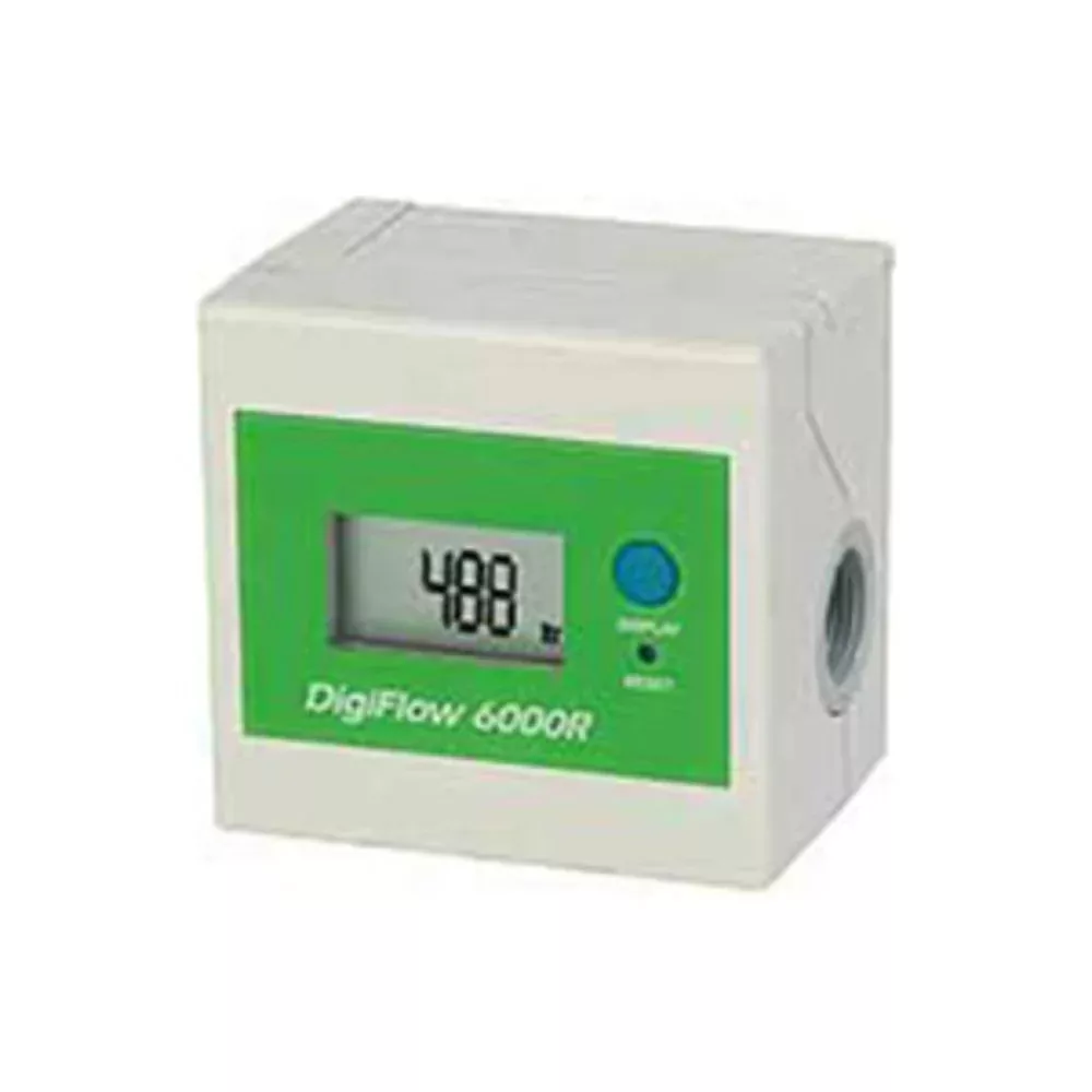 DigiFlow Meter 6000R,0.45 - 4.10 gpm, 3/8 fpt