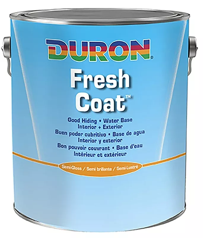 Duron DU31W0051-20 Paint, Water Base, Semi-Gloss Sheen, White, 1 gal
