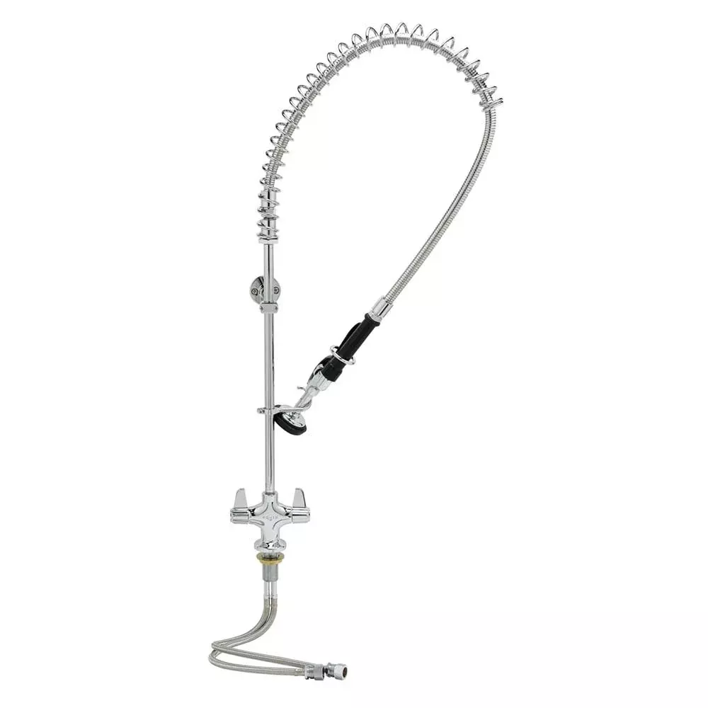 equip by T&S Brass 5PR-2S00 Single Hole Deck Mounted Pre-Rinse Unit 8" Centers