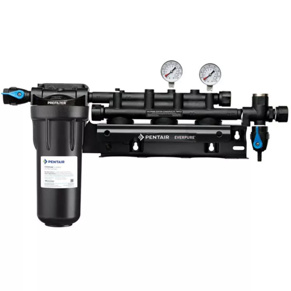 Everpure EV9293-03 Coldrink/Insurice Triple Manifold with 10" Prefilter
