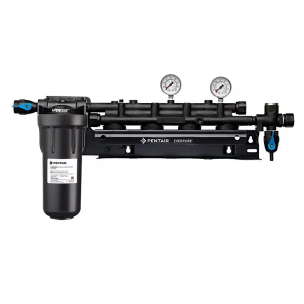 Everpure EV9293-04 Coldrink/Insurice Quad Manifold with 10" Prefilter