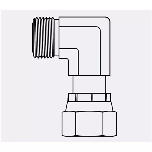 FF6500-08-08 - ORFS to ORFS Swivel Elbow 90°