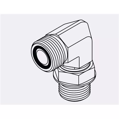 FF6801-04-06 - ORFS to O-Ring Elbow 90°