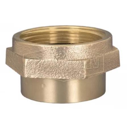 FFH2525F - Double Female Hex Nipple Brass