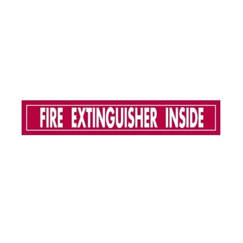 FL2 - Fire Extinguisher Inside, Vinyl, 16" x 2 1/4"