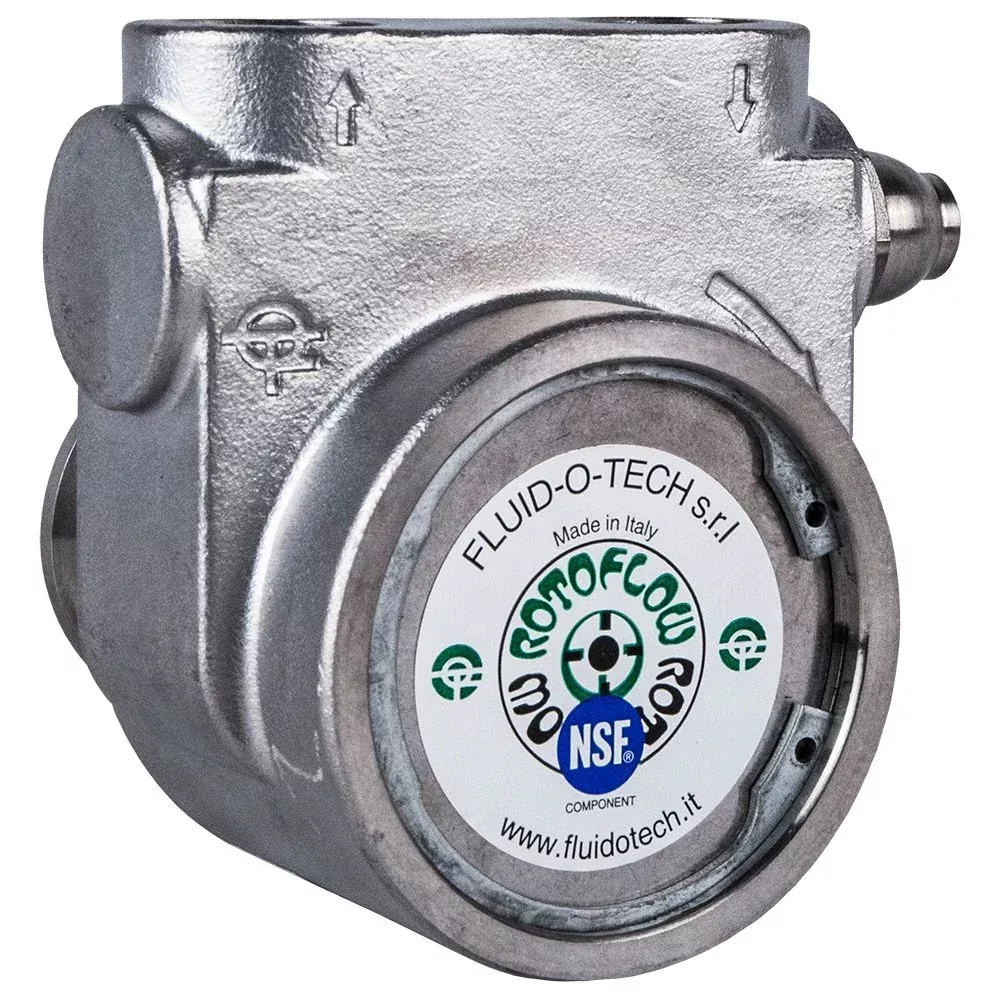 Fluid-o-Tech Stainless Steel Rotary Vane Pump 320 GPH - 1/2" NPT
