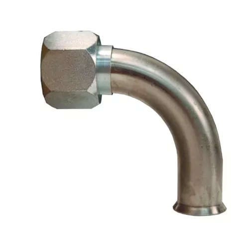 FMF1000-90 - 90° Elbow Female Weld End Metal Hose Fitting