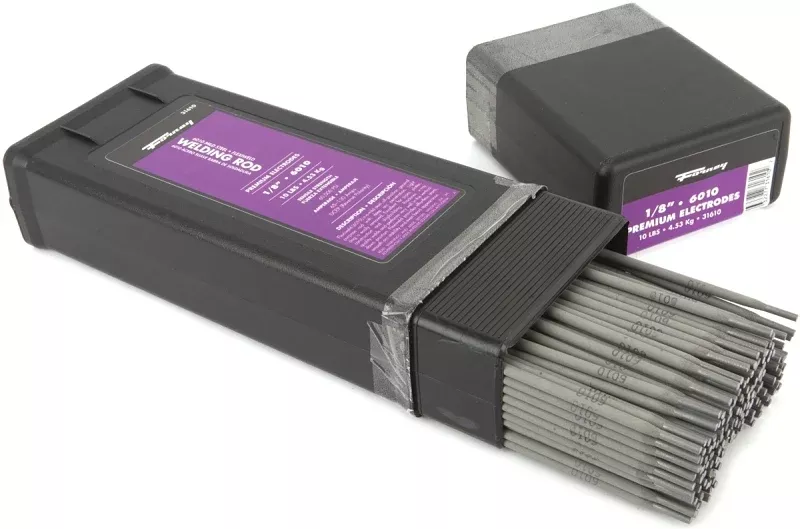 Forney 31610 Stick Electrode, 80000 psi Tensile Strength, Applicable Materials: Mild Steel, 1/8 in Dia, 14 in L