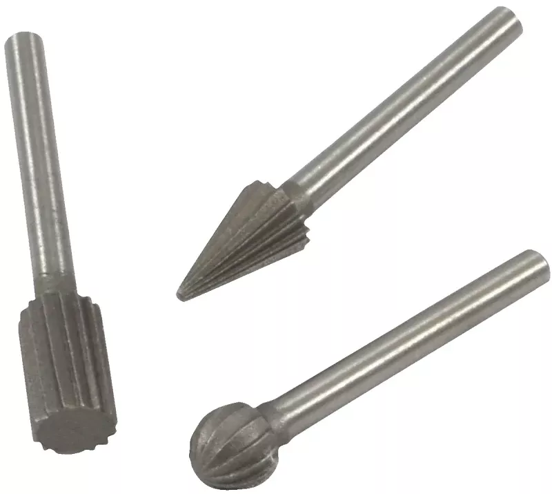 Forney 60224 3-Piece Mini Rotary File Set, 1/8 in Dia Shank