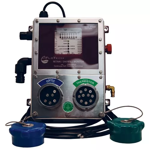 FT208-390PG - FloTech™ Checkmate Overfill Monitor with Integrated Dual Socket
