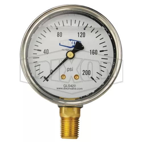 GLS400 - Liquid Filled Lower Mount Stainless Case Gauge