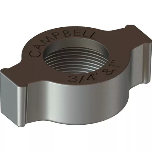GN-10 - 2-1/2" Wing Nut Mach/Ductile Iron