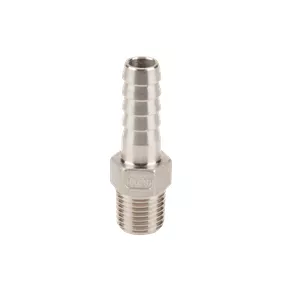 HB025-038SS - ¼" Male Thread X " Stainless Steel Hose Shank