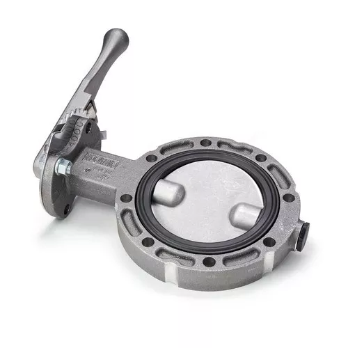 HBV-4223 - 4" HBV Valve/Viton/SS Disc/8" -10 Pos Handle Assy