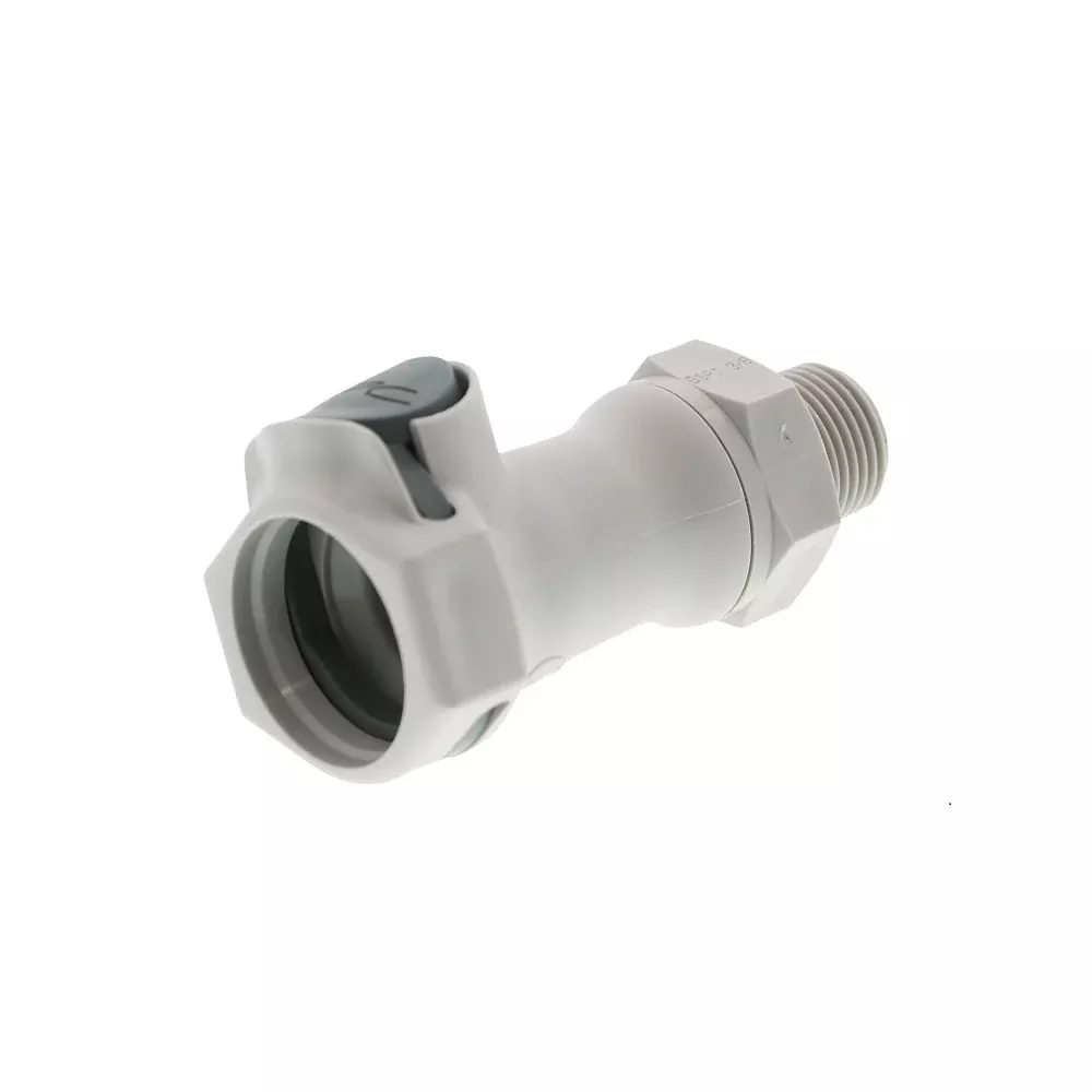 HFCD10612BSPT Valved Male Thread Coupling Body 3/8 BSPT