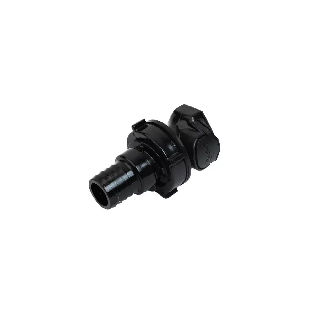 HFCD161257 Valved Panel Mount Hose Barb Coupling Body3/4 ID Barb