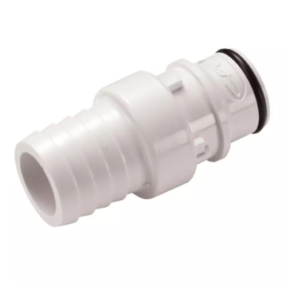 HFCD221235 Valved In-line Hose Barb Coupling Insert 3/4 ID Barb