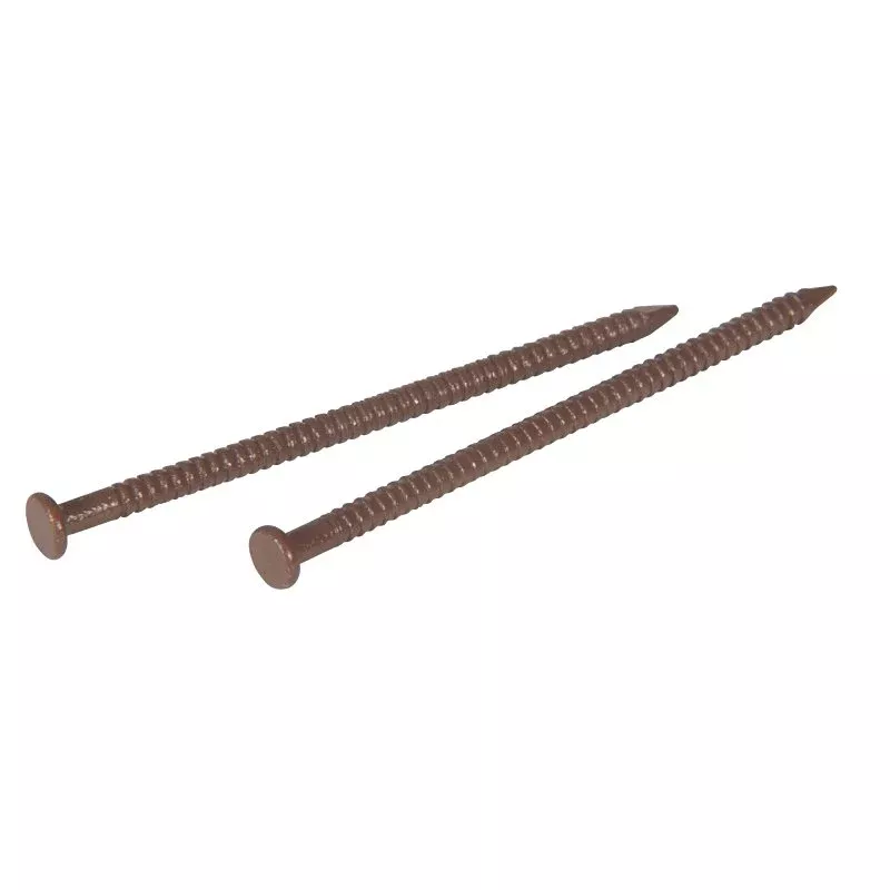 Hillman 41799 Panel Nail, 1-5/8 in L, Steel, Panel Head, Ring Shank, Walnut, 6 oz, Pack of 5