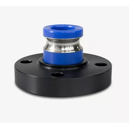 HS2FTKRPY - 2 inch Quick Connect Flanged Adapter, UHMWPE Flange with Reinforced Adapter