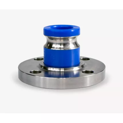 HS3FTKRPY01SS - Quick Connect Flanged Adapter, Stainless Steel Flange with Reinforced Adapter