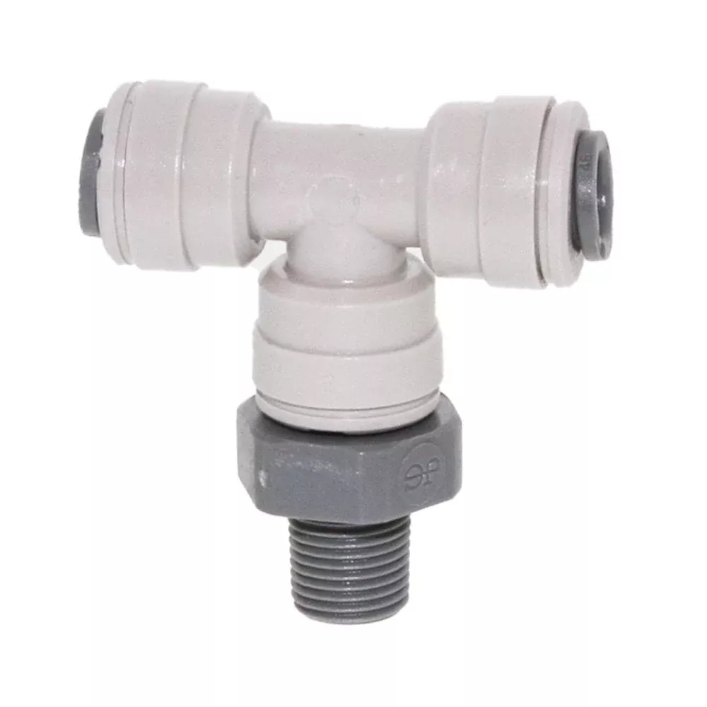 John Guest Swivel Branch Tee NPTF - 5/16 x 1/8NPTF