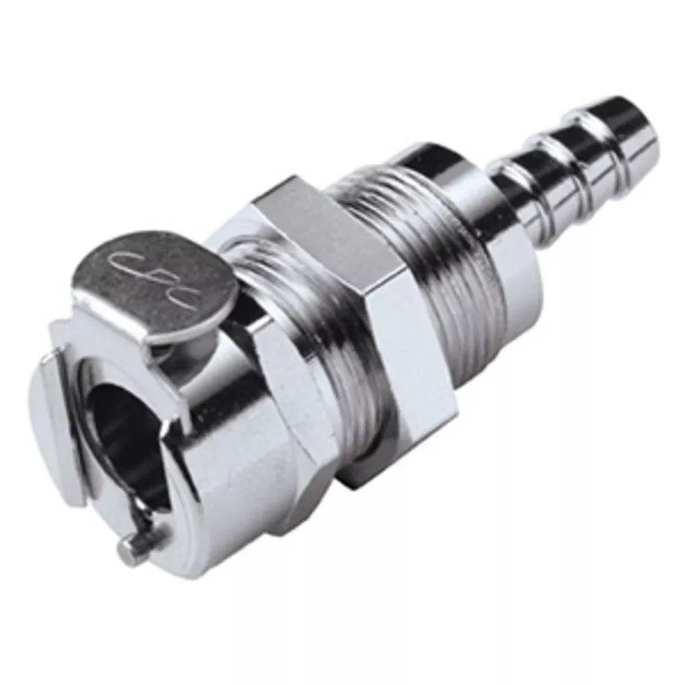LC16005 Panel Mount Hose Barb Coupling Body 5/16 ID Barb