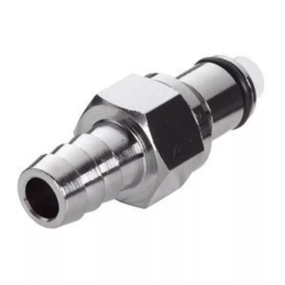 LCD22005V Valved In-Line Hose Barb Coupling Insert 5/16 ID Barb FKM (Viton) O-rings