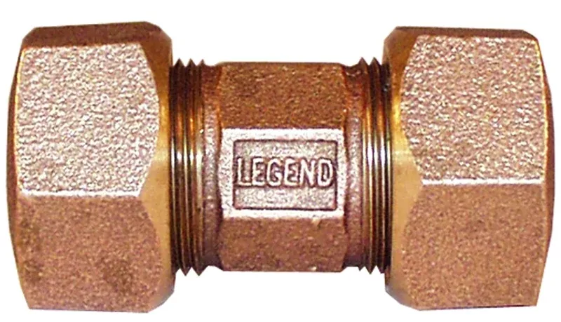 Legend 313-154NL Tube Pipe Union, 0.75 in, Compression