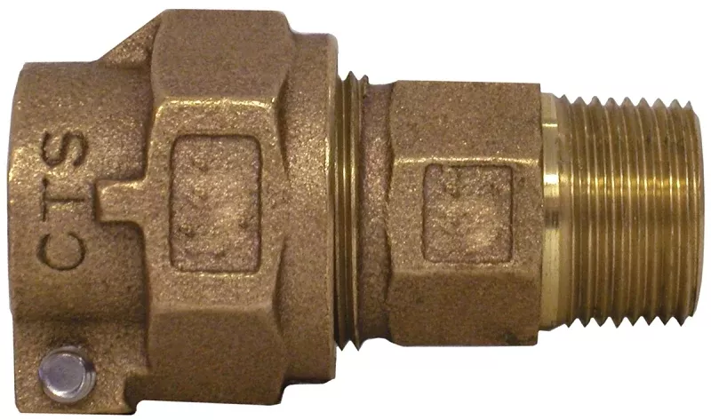 Legend T-4300NL Series 313-204NL Pipe Coupling, 3/4 in, Compression x MNPT, Bronze, 100 psi Pressure