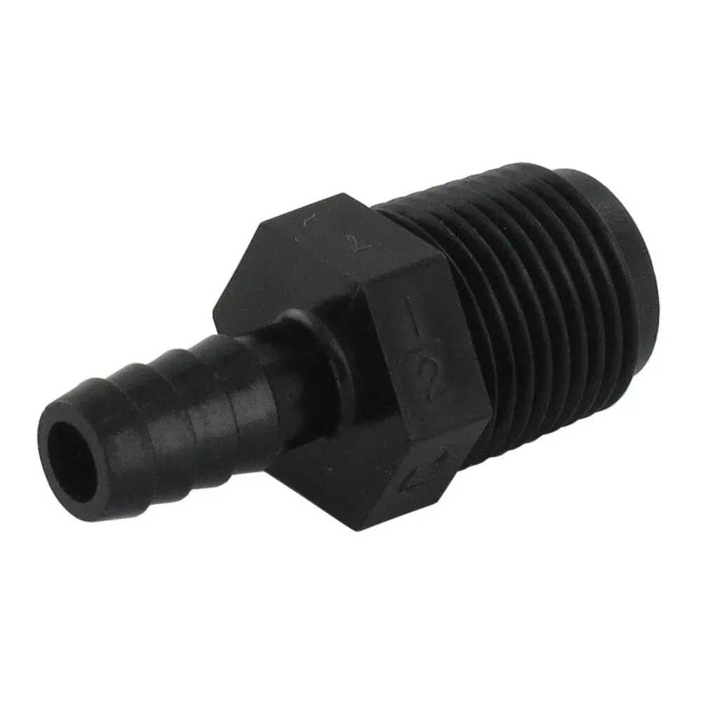 Male Barb Connector PE - 3/8 ID Barb x 1/2 MNPT