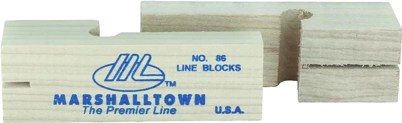 Marshalltown 86 Line Block, 4 in L, Wood