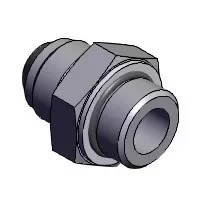 MBP6400-10-8-O-RR - MBP6400 Threaded Straight Fitting, JIC to BSPP Stud End
