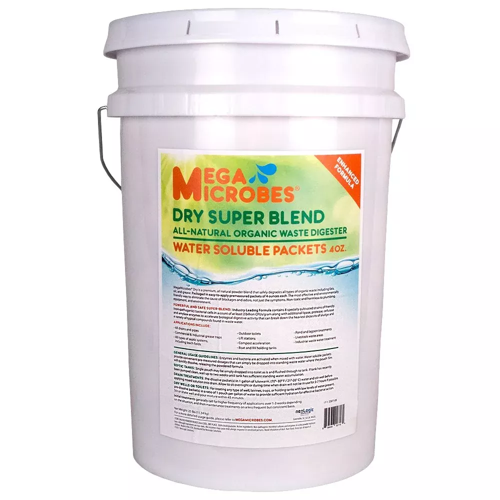 MegaMicrobes Dry Premium Organic Waste Digester - Water Soluble Packets