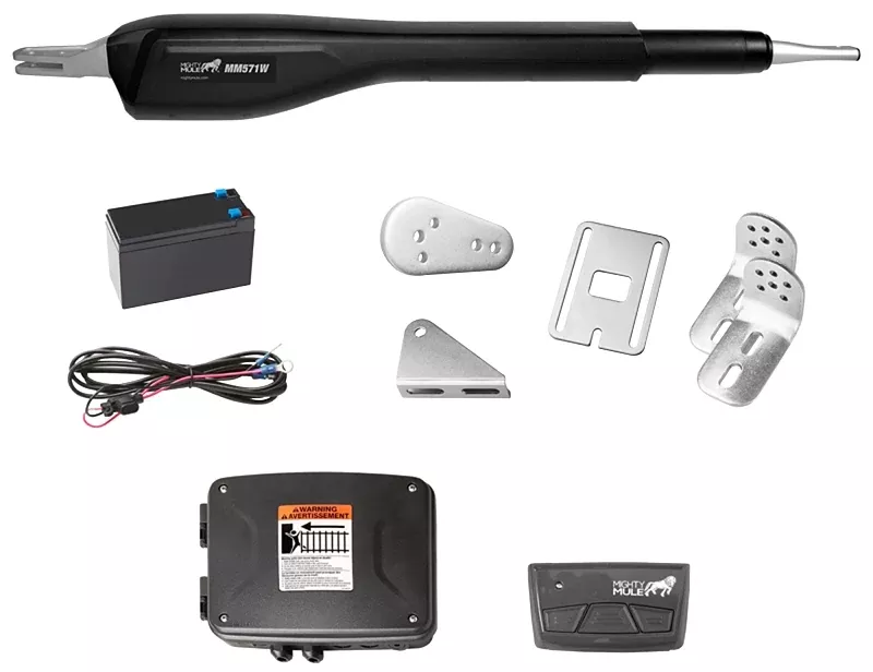 Mighty Mule MM571W Gate Opener, Battery, 18 ft Max Gate L