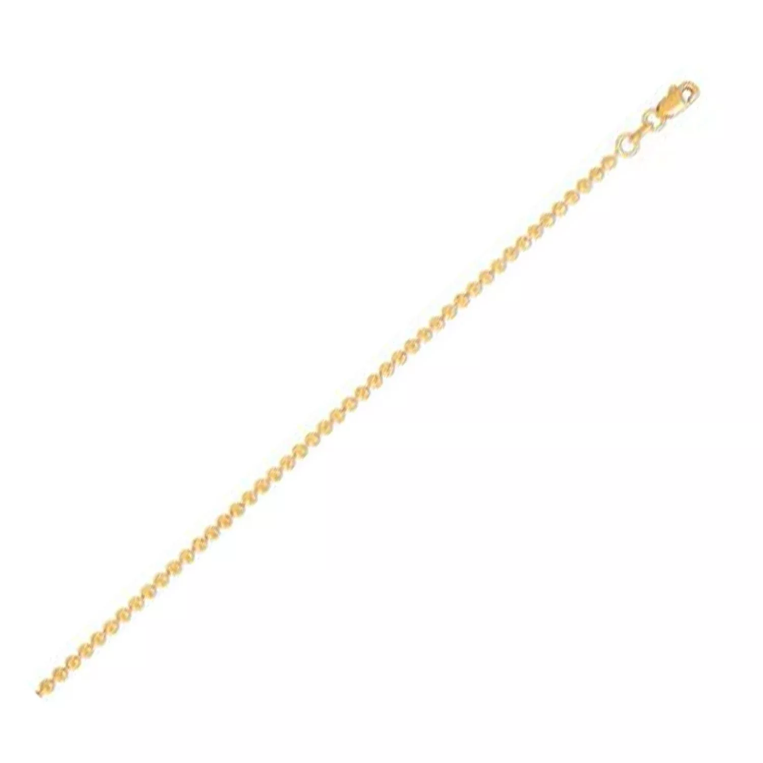 Moon Cut Bead Chain in 14k Yellow Gold (2.00 mm)