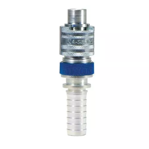 N4S6-LS - Dix-Lock N-Series Interchange Male End x Hose Barb Safety-Lock Plug