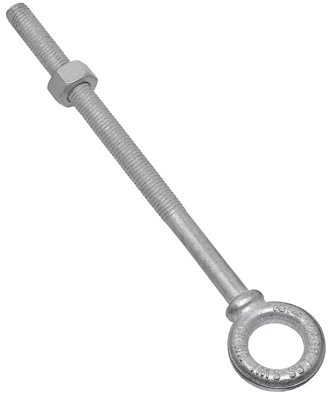National Hardware N245-175 Eye Bolt, 1/2-13 Thread, Coarse Thread, 5-7/8 in L Thread, 1 in ID x 1-3/4 in OD Dia Eye