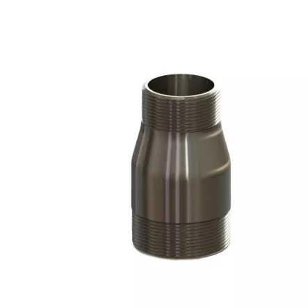NS 16-12 - Swaged Nipple Is 4 X 3 Blk Steel