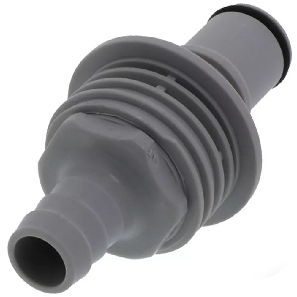 NS6D42008 Valved Panel Mount Hose Barb Coupling Insert 1/2 ID Barb