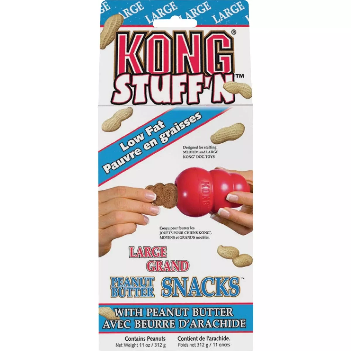 Peanut Butter Dog Treats, Fits In Kong Toys, Large