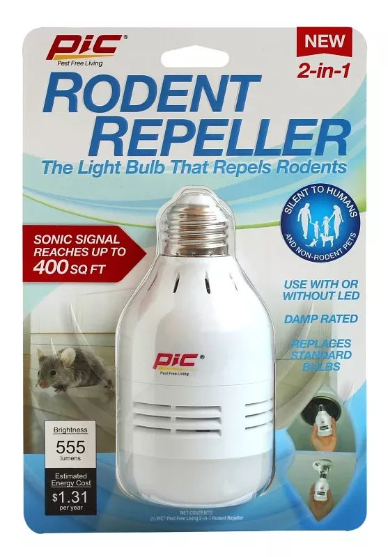 PIC LED-RR Rodent Repeller Bulb, 9 W, LED Lamp, 550 Lumens