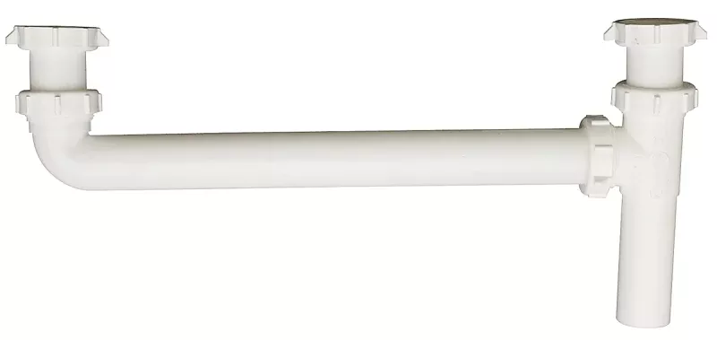 Plumb Pak PP20925 End Outlet, 1-1/2 in, Slip-Joint, Plastic, White