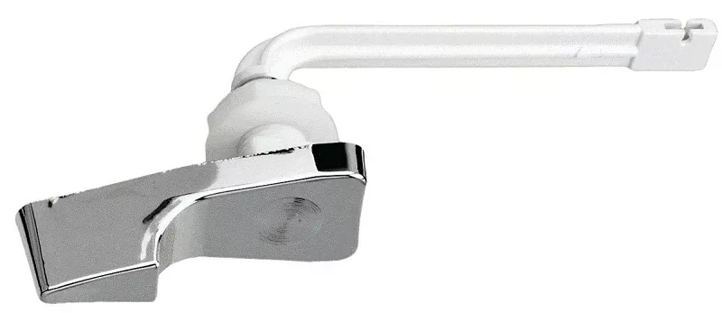 Plumb Pak PP836-25 Toilet Flush Lever, Front Mounting, 4 in L Flush Arm, Plastic, Chrome-Plated