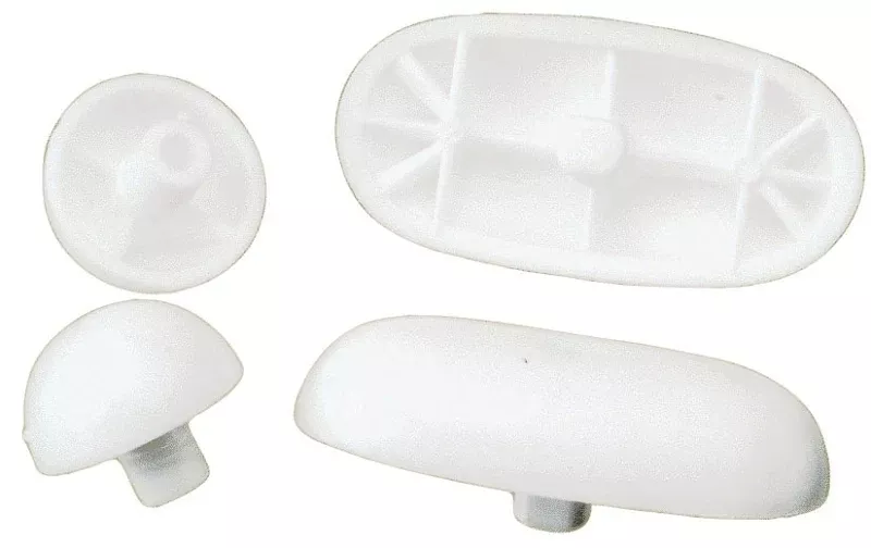 Plumb Pak PP836-41 Seat Bumper Set, Plastic, White